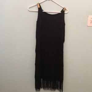 Black flapper dress